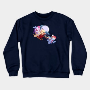 Rainbow Dashing Thru the Snow! Crewneck Sweatshirt